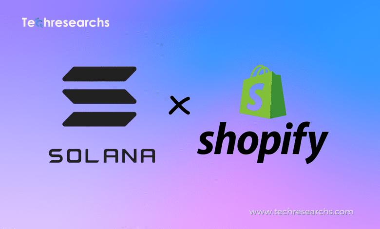 A picture showing Solana Pay Integrates with Shopify, SolanaXshopify